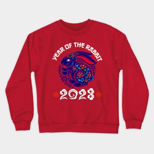 Chinese New Year 2023 Year of the Rabbit Horoscope Pop Art Crewneck Sweatshirt